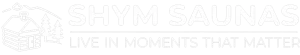 Shym Saunas Logo - White