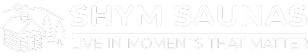 Shym Saunas Logo - White