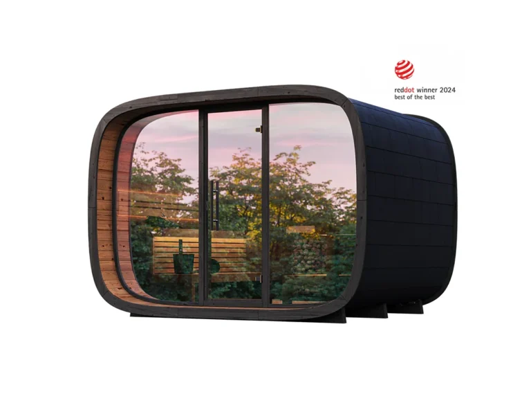 Outdoor Sauna Thermo Treated Spruce SERENITY ROUND CUBE SINGLE (3 – 10 Person) MADE IN EUROPE 1
