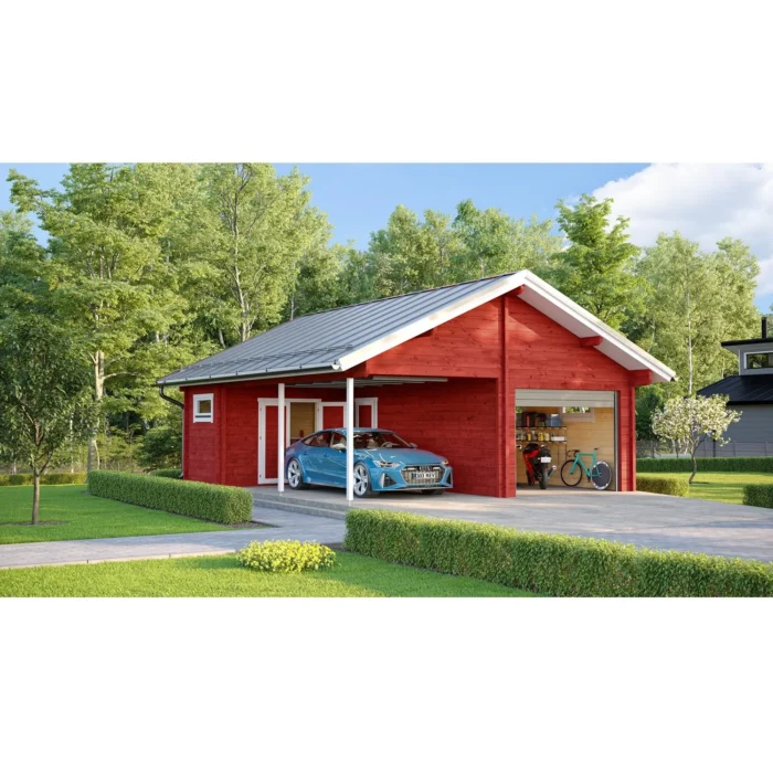 Garage with Carport and Storage Room Monza 7.2 m by 8.2 m - Image 8