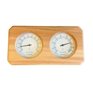 Sauna Thermometer and Hygrometer 2 in 1 dual display Red Cedar