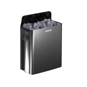HARVIA Sauna Heater The Wall Black - HSW80 Output: 8 kW, Built In Controller