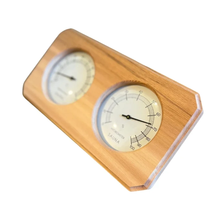 Sauna Thermometer and Hygrometer 2 in 1 dual display Red Cedar - Image 3