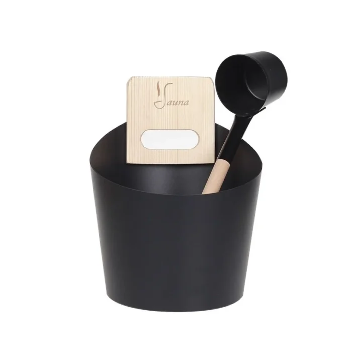 Bucket Ladle Thermometer Sand Clock Set for Sauna Banya - Image 4