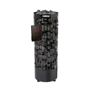 Harvia Cilindro PC XE Electric Sauna Heater in Black Steel + Xenio Control Unit