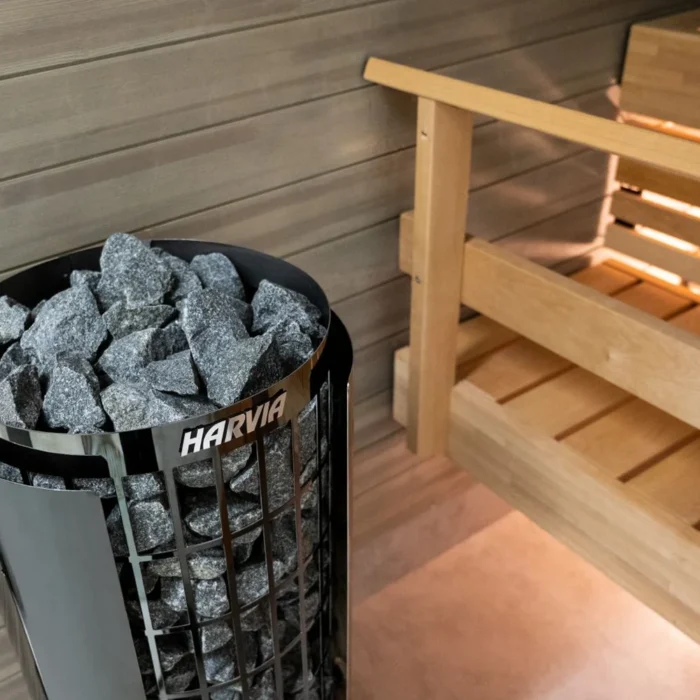 Harvia Cilindro PC XE Electric Sauna Heater in Black Steel + Xenio Control Unit - Image 3