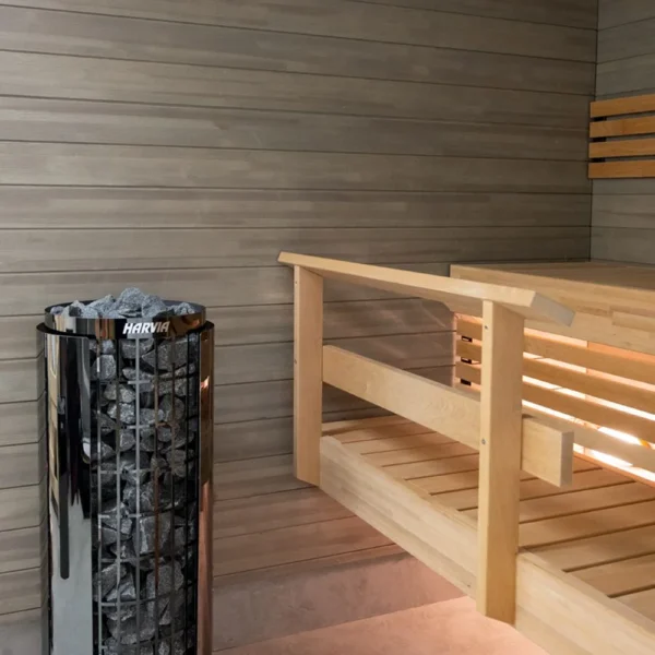 Harvia Cilindro PC XE Electric Sauna Heater - Black Steel