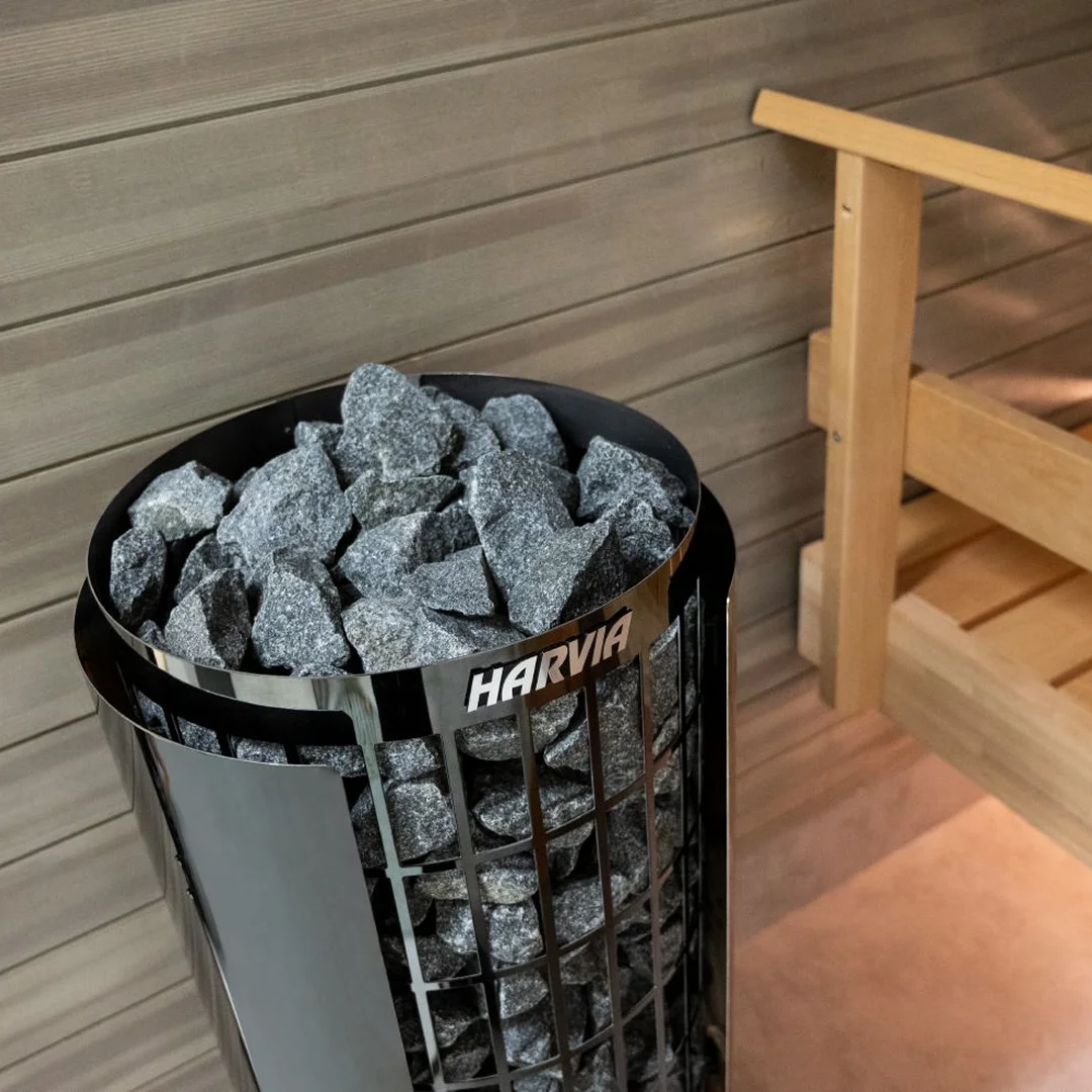Shyms Sauna Harvia Cilindro PC70 PC90 Black Steel