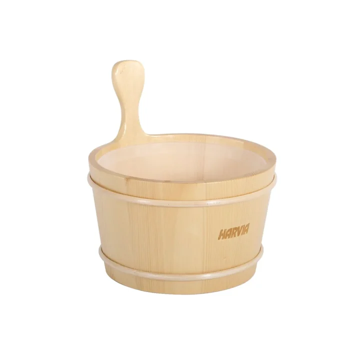 Harvia Sauna Bucket 4 L Wooden with Plastic Inner Container Liner