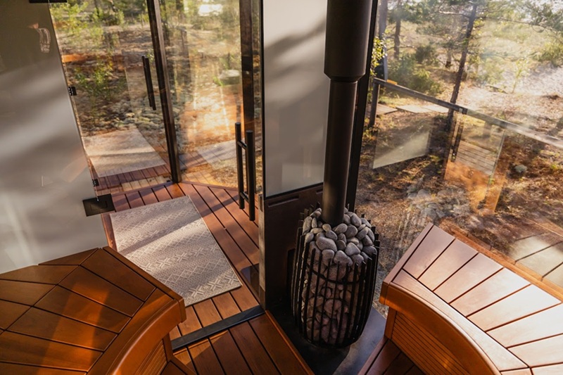 how long sauna heats