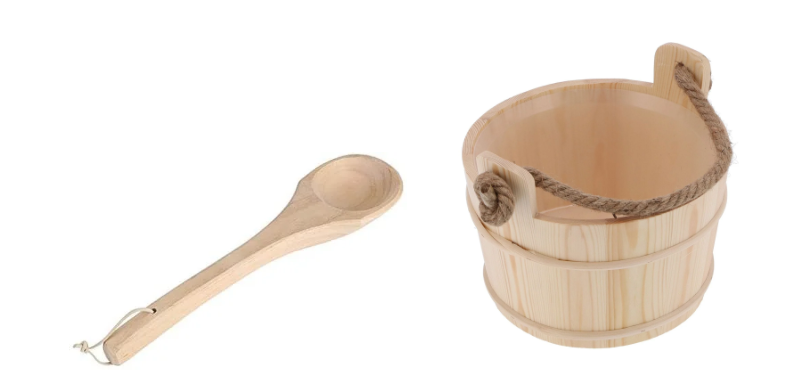 ladle and bucket for sauna