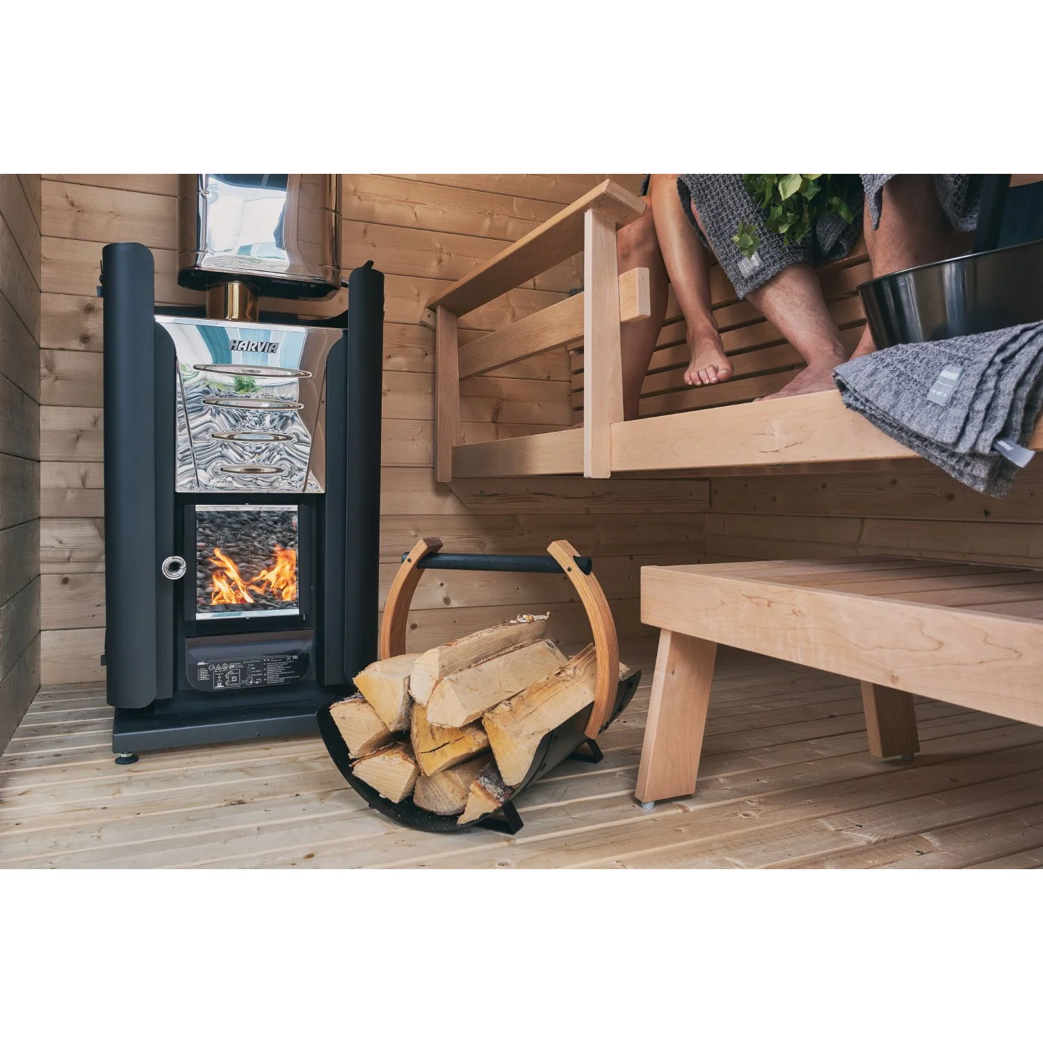 Wood burning heater Harvia Pro 20 BimSchV2 black
