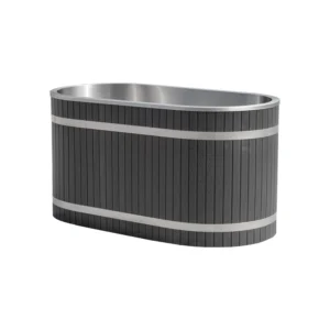 Oval Cold Plunge Tub 304 Stainless Steel with Cover
