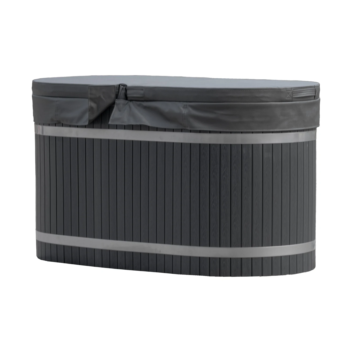Oval Cold Plunge Tub 304 Stainless Steel with Cover - Image 5