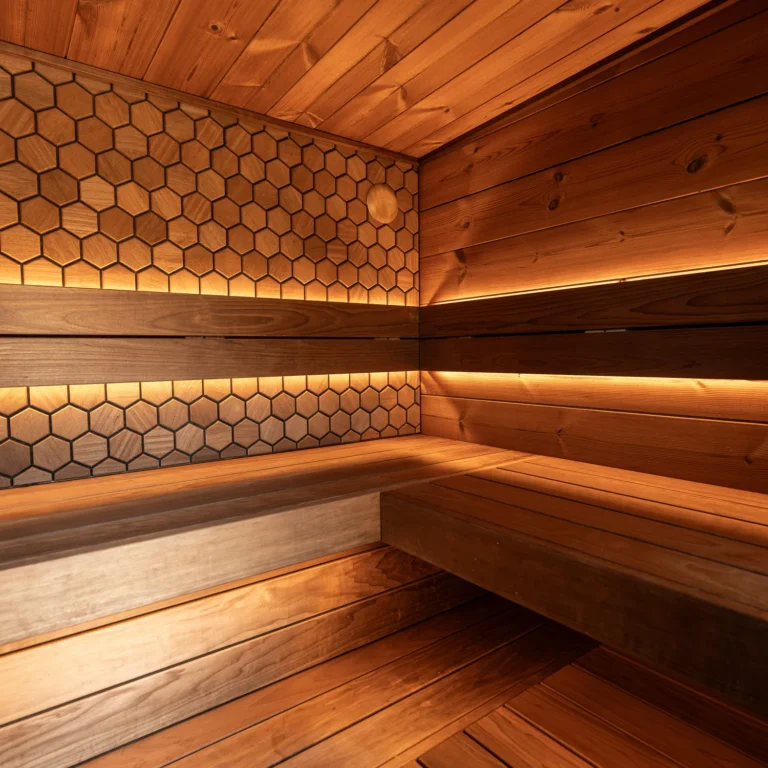 Leil Viva 250 sauna L shape corner bench