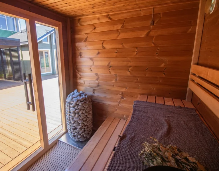 Leil Patio 3XS outdoor sauna - interior door