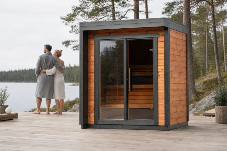 Leil Patio XXS outdoor sauna - outdoors