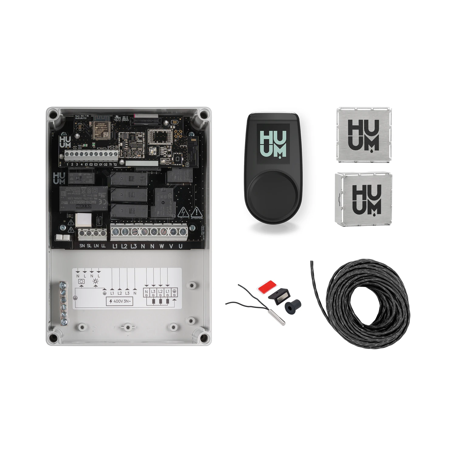 HUUM UKU WiFi control set with the control unit, wall panel, sensors and cable