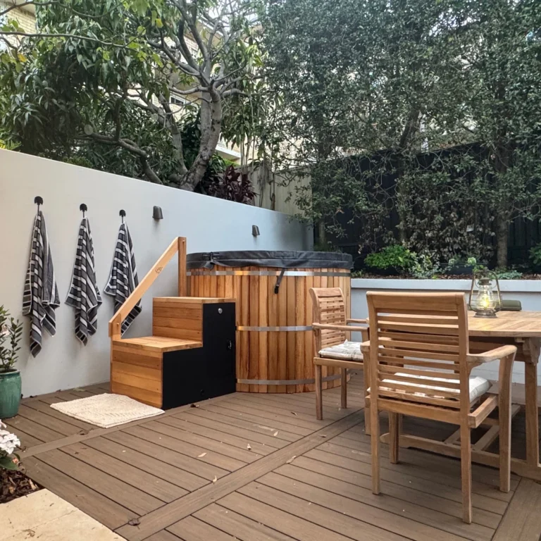 Electric Cedar Hot Tub in Coogee, NSW
